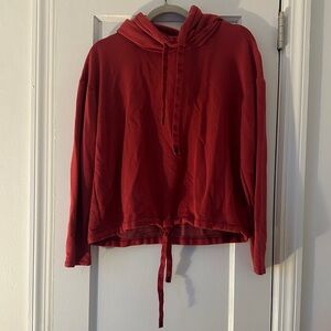 NWOT Stateside Red Hooded Sweatshirt with Drawstring